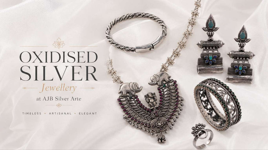 Oxidised Silver Jewellery at AJB Silver Arte