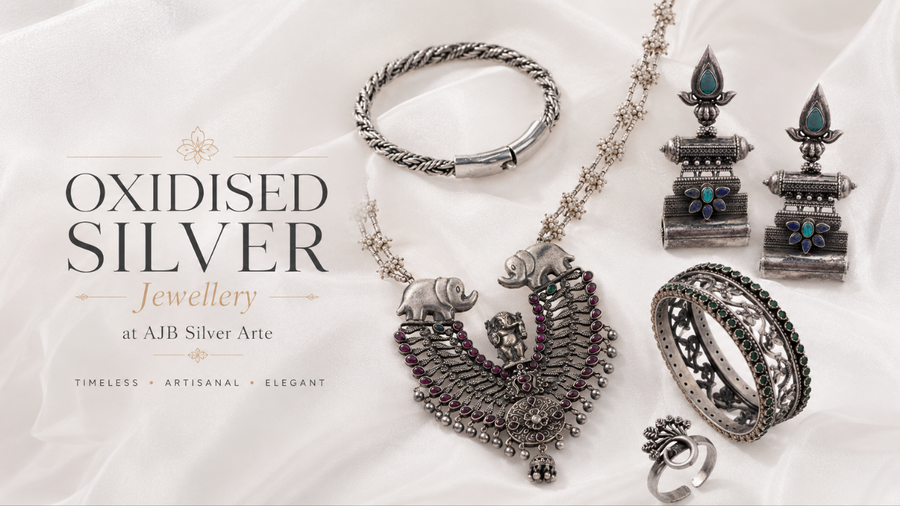 Oxidised Silver Jewellery at AJB Silver Arte