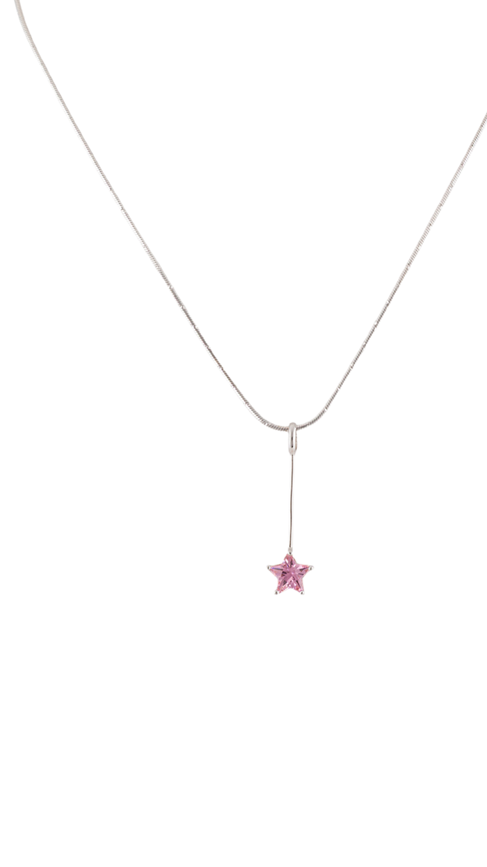 Pink Starlight Wand 925 Pendant