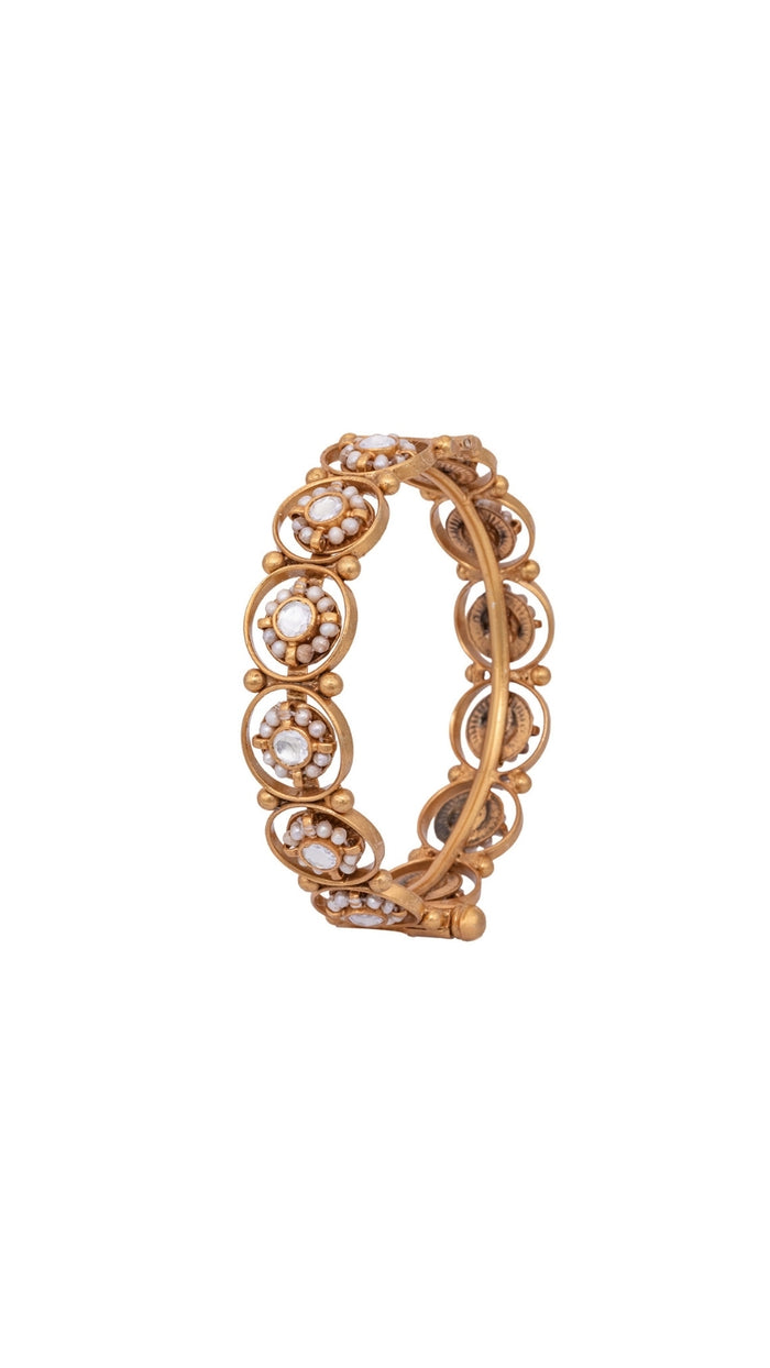 Gold-Plated 925 Sterling Silver Bangle