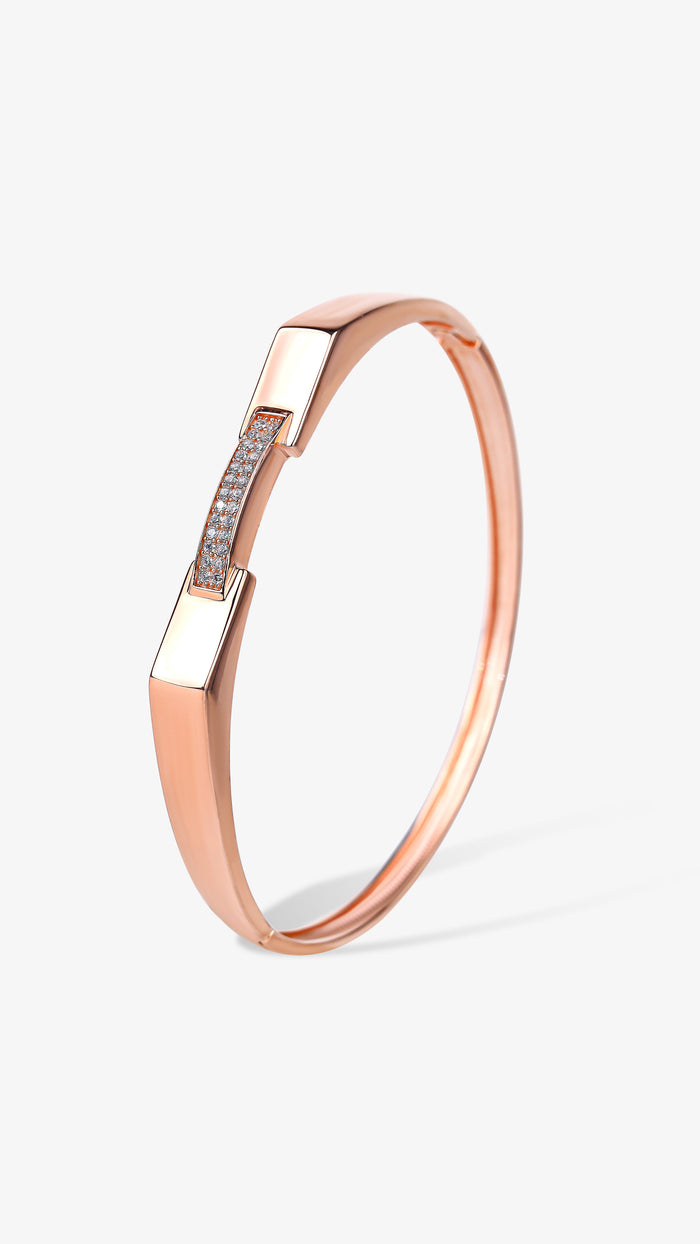 Bold Geometric 925 Silver Bracelet