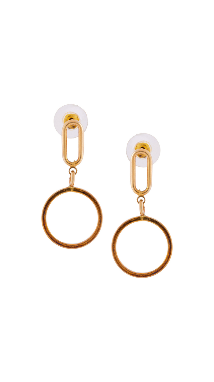 Modern Circle Earrings