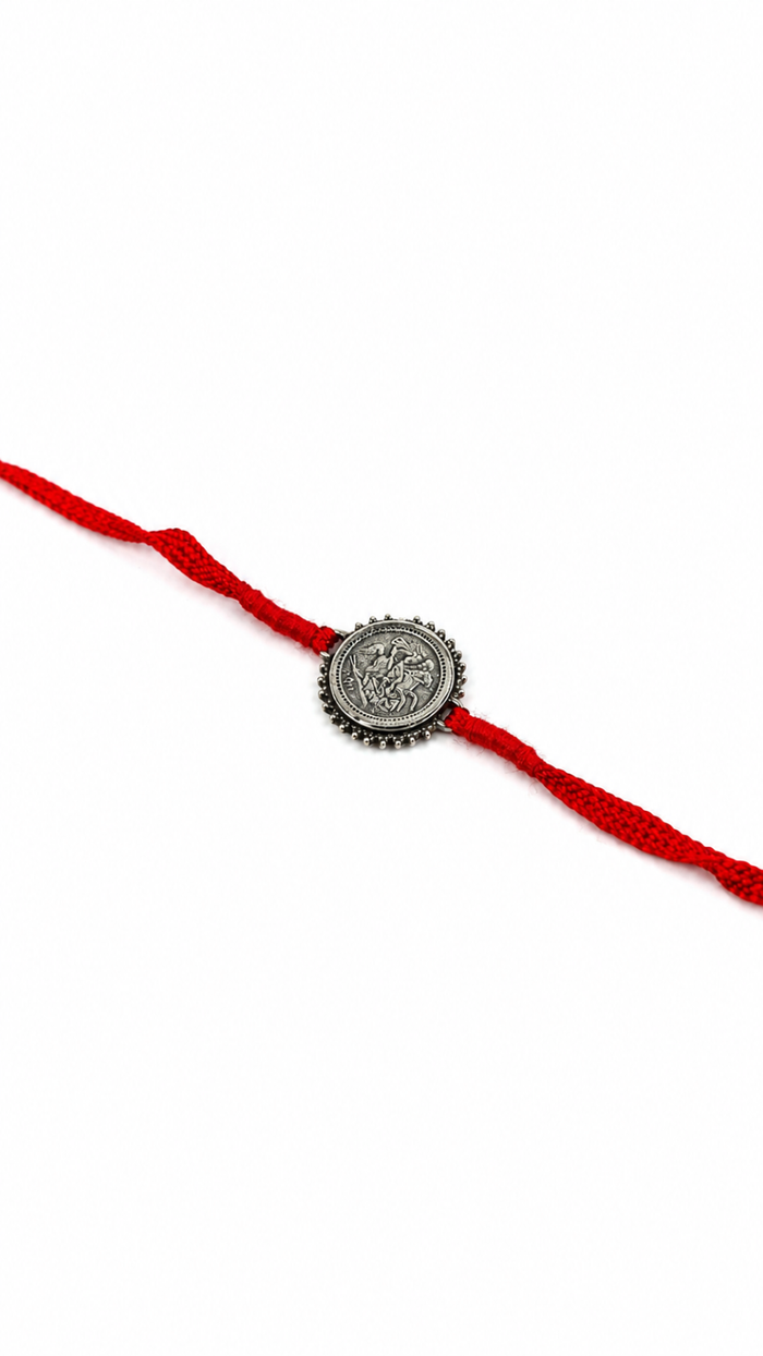 Contemporary Multi-Strand Cord Designer Silver Rakhi Bracelet
