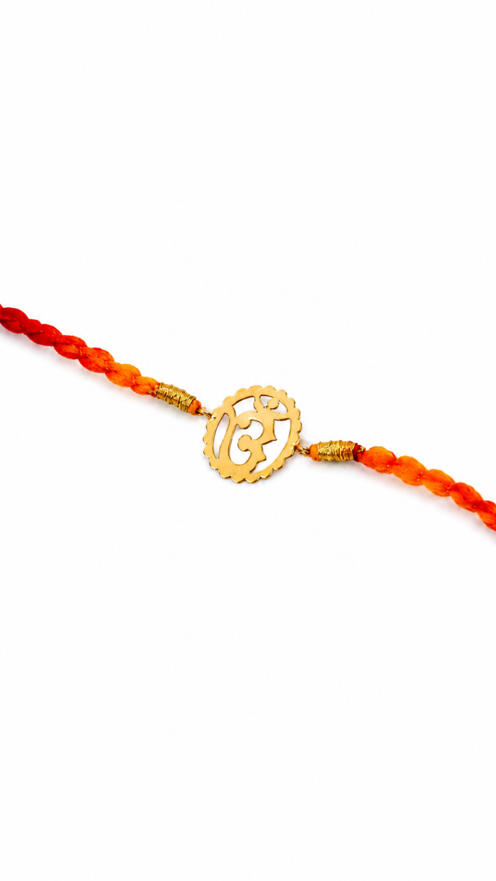 925 Silver Ek Onkar Spiritual Rakhi for Brother