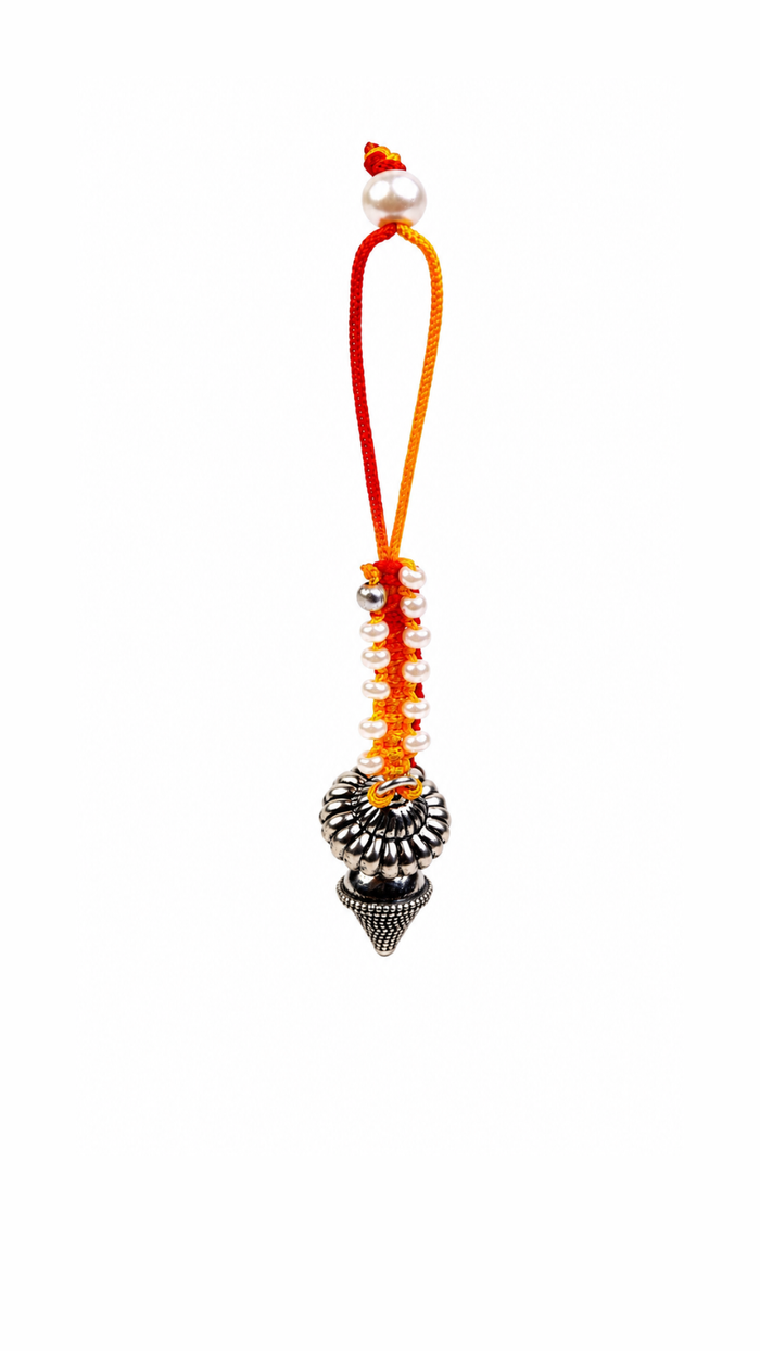 Traditional Jhumki & Pearl 925 Silver Lumba