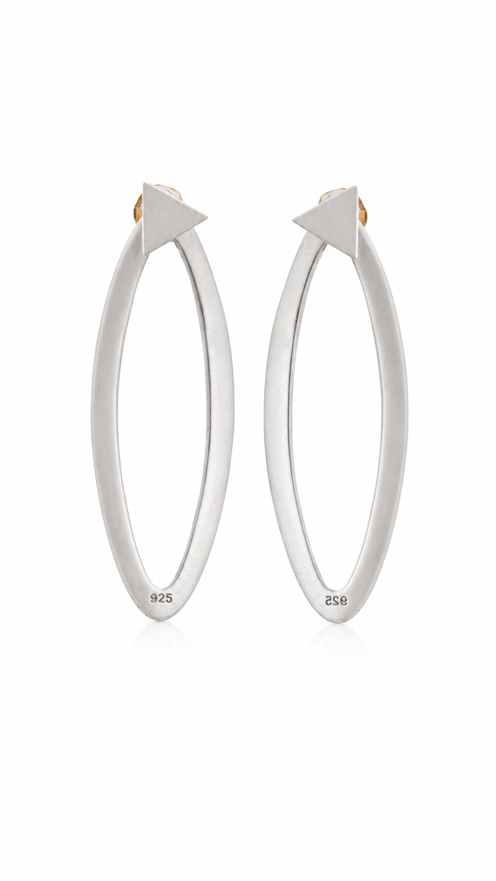 Oval Hoop Earrings