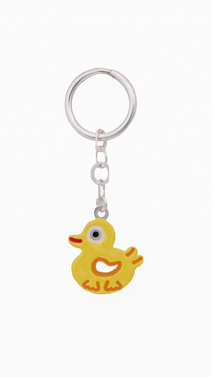 Duck Silver Key Chain