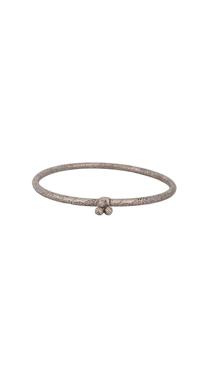 Silver Kada Payal