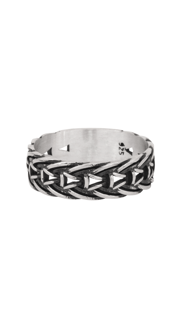 Braided 925 Silver Band