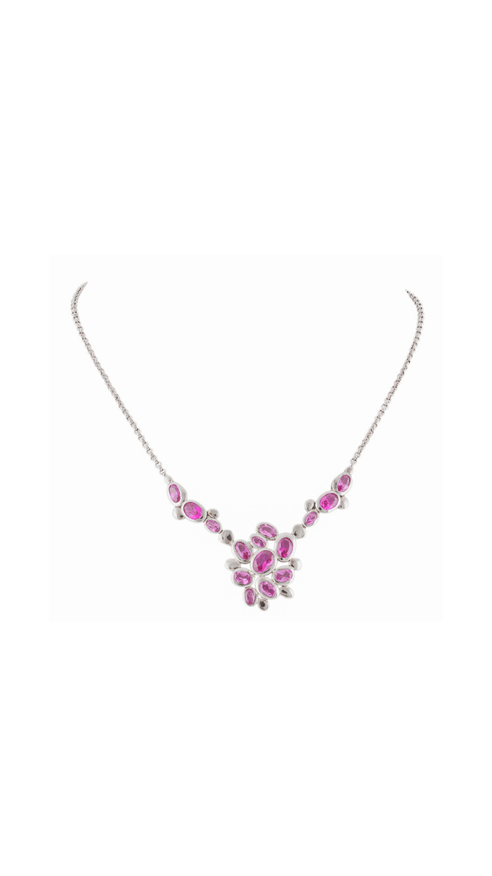 Pink stone Minimalist Necklace