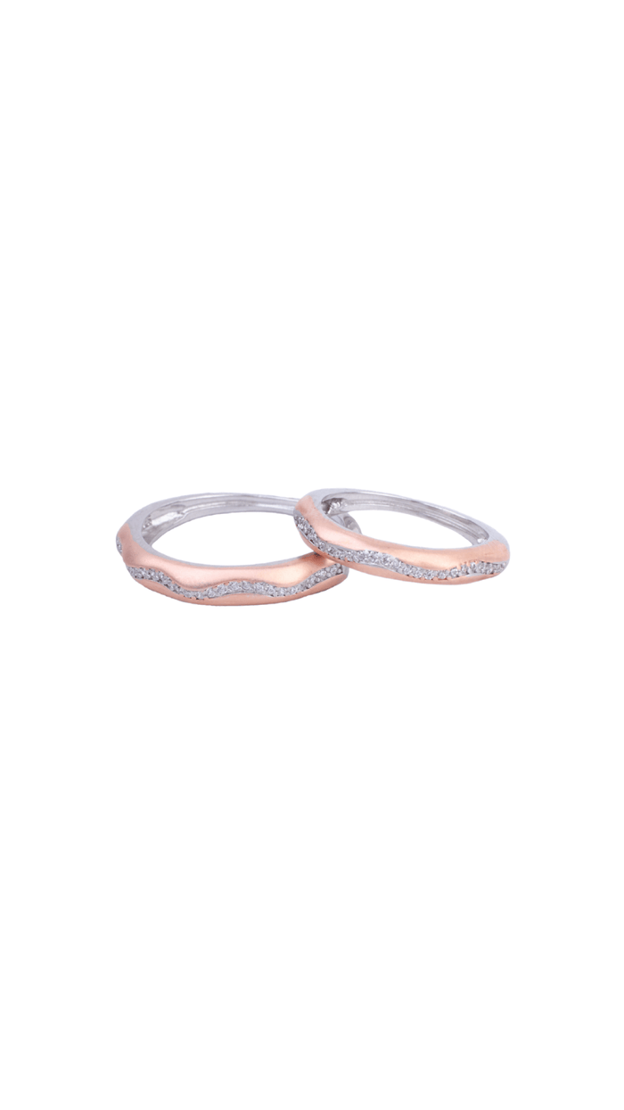 Stronger Together 925 Silver Couple Ring