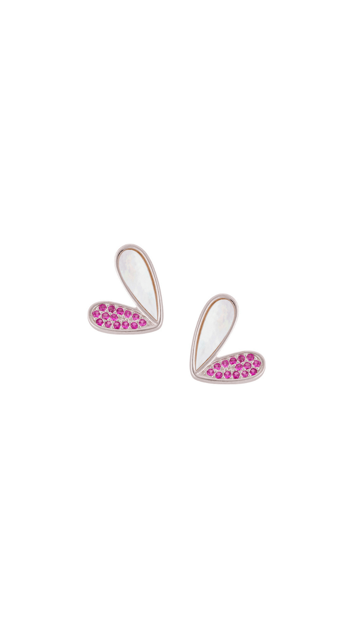 925 Silver Heart Studs