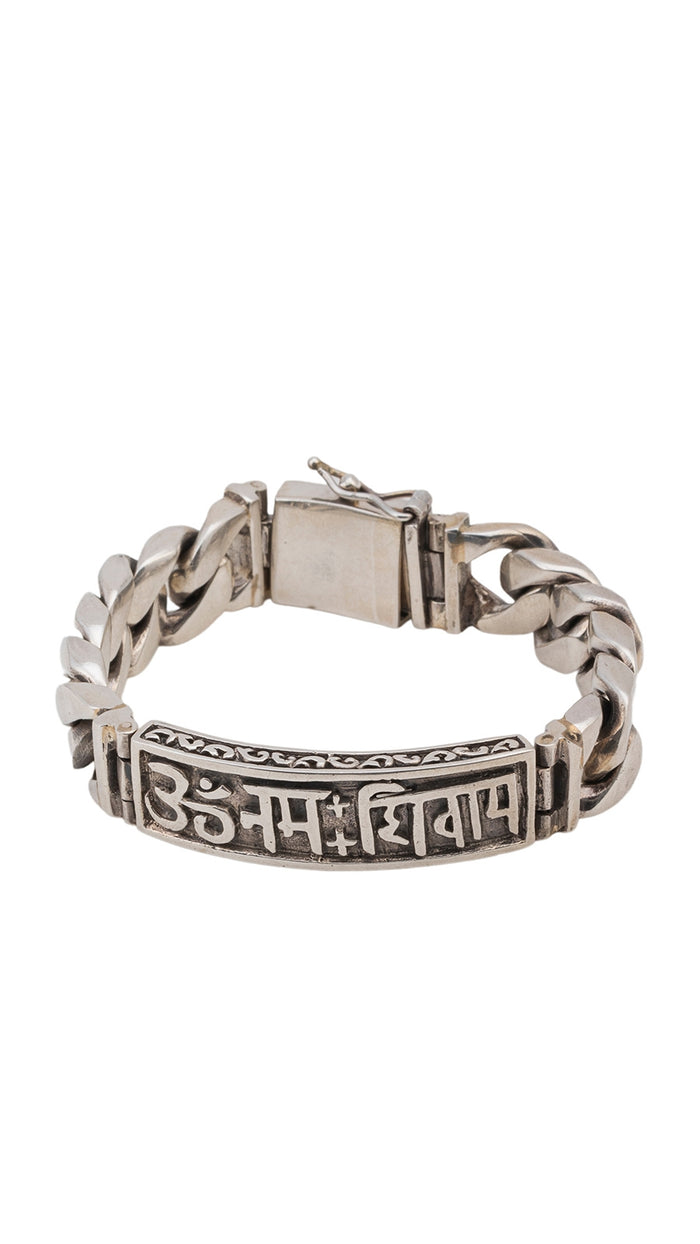 Om Namah Shivay 925 Sterling Silver Kada