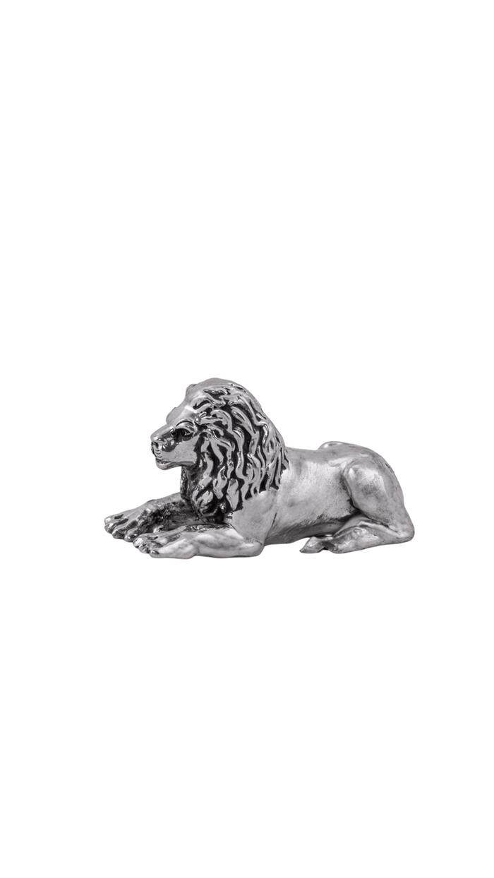 Majestic 925 Sterling Silver Lion Figurine Paper Weight