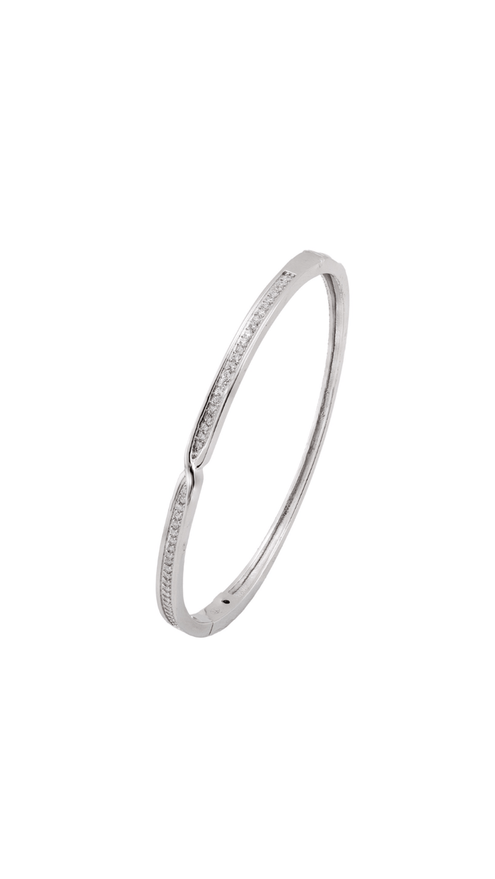 925 Silver Crystal Studded Bracelet