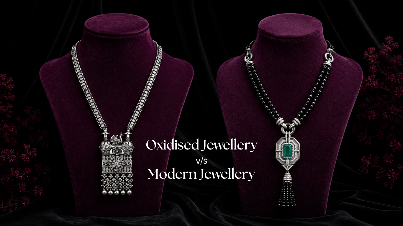 Oxidised Silver Jewellery vs Modern Silver Jewellery: Which One Should You Choose? (2026 Buying Guide)