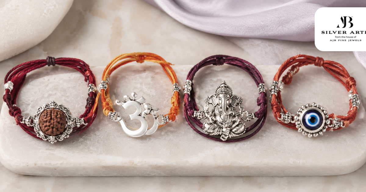 Silver Rudraksha Rakhi, Om, Ganesh: What Motifs Mean