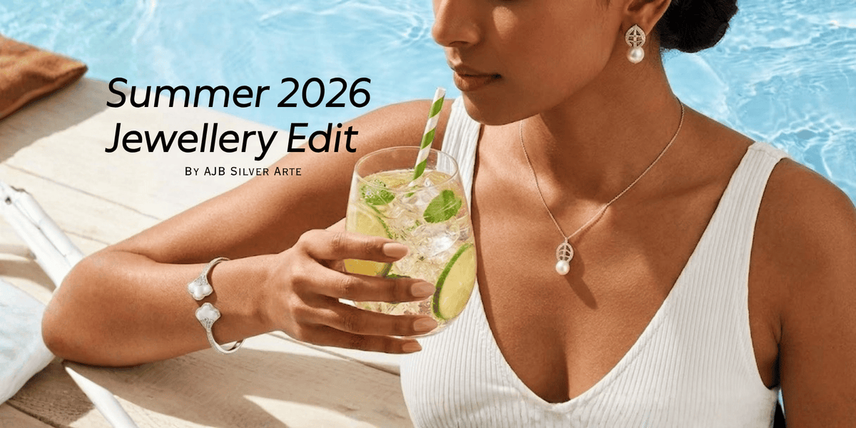 Woman styling 925 silver earrings for summer outfit