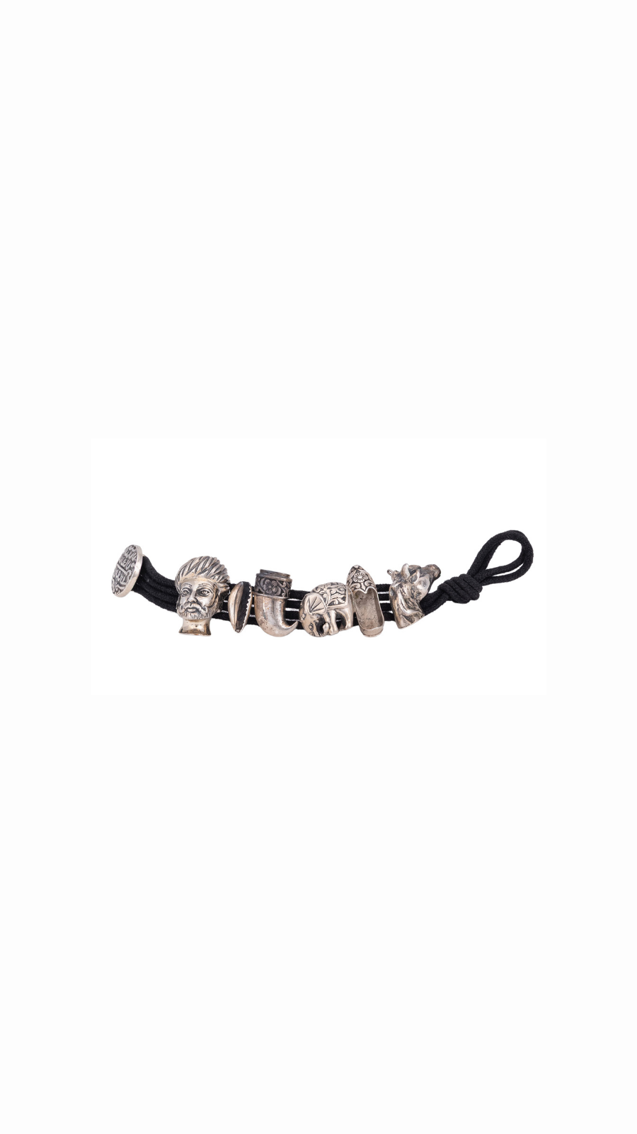 AJB Silver Arte Cultural Charm Bracelet