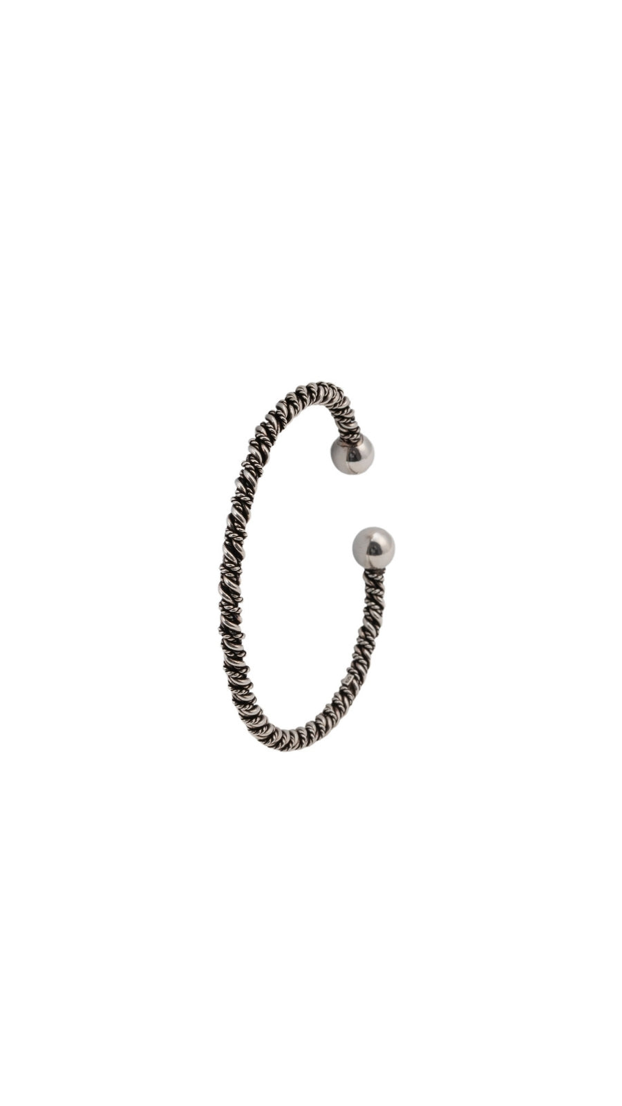 AJB Silver Arte: Twisted Rope Sterling Silver Bangles
