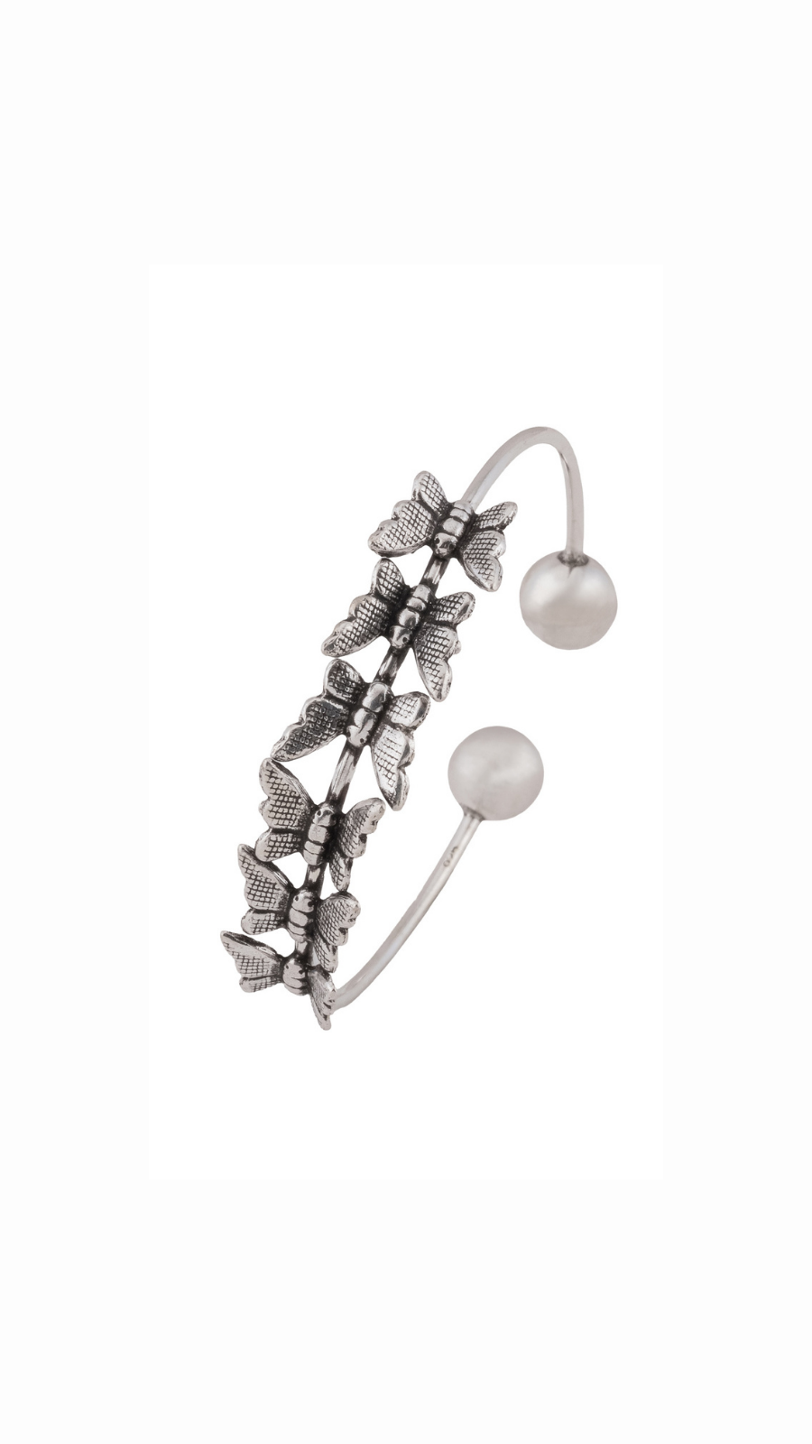 AJB Silver Arte Butterfly Pearl Cuff