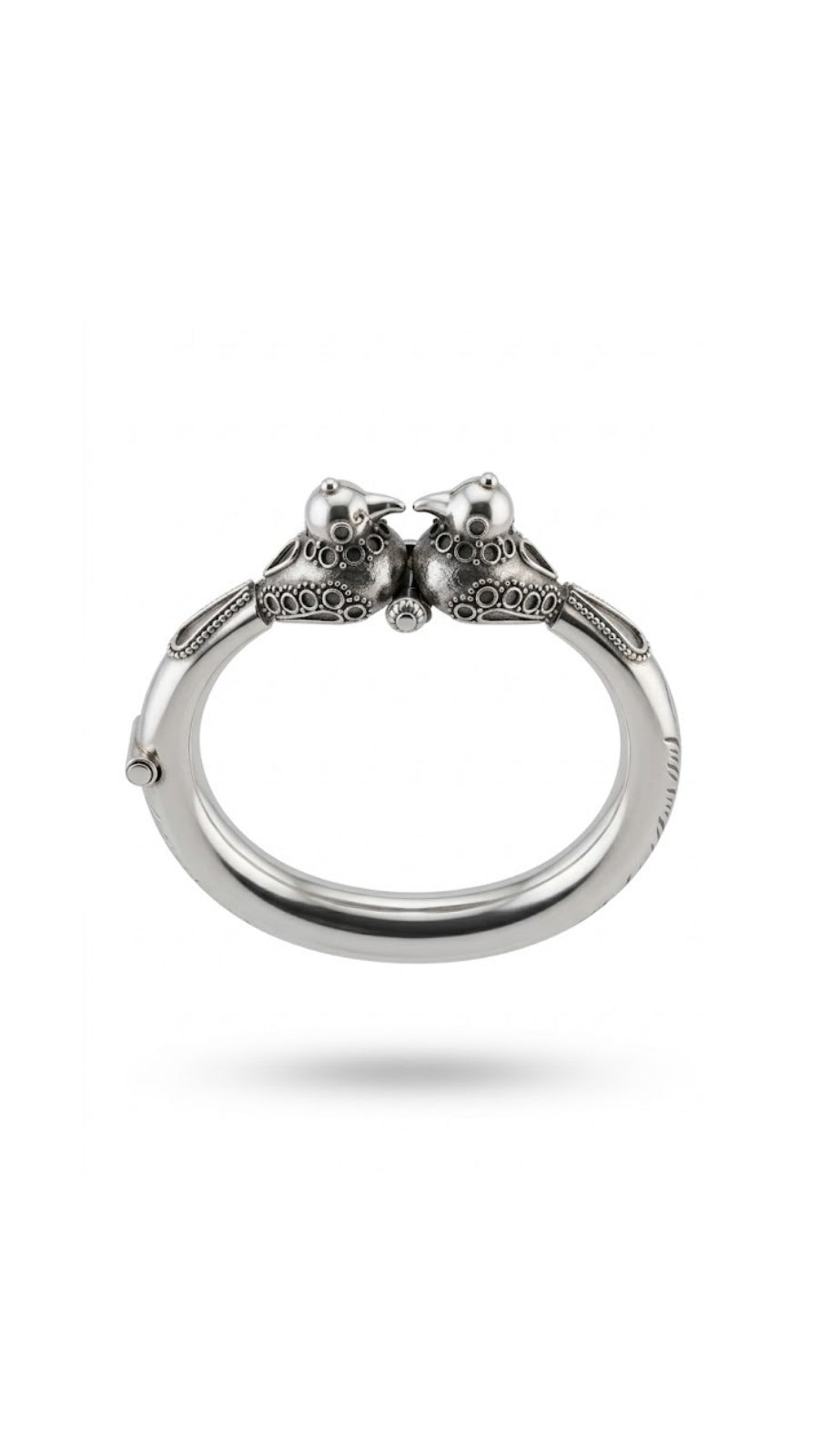 AJB Silver Arte: Twin Bird 925 Sterling Silver Bangles