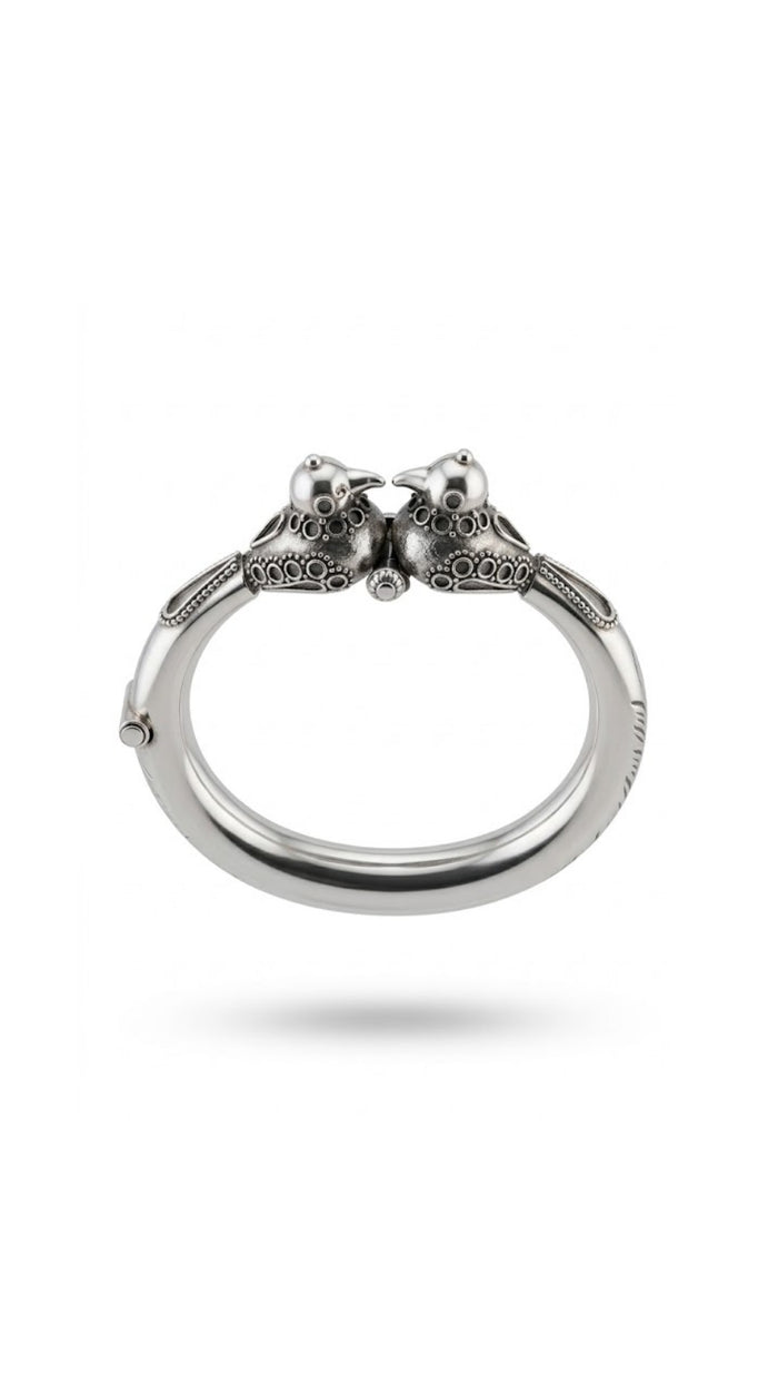 Twin Bird 925 Sterling Silver Bangles
