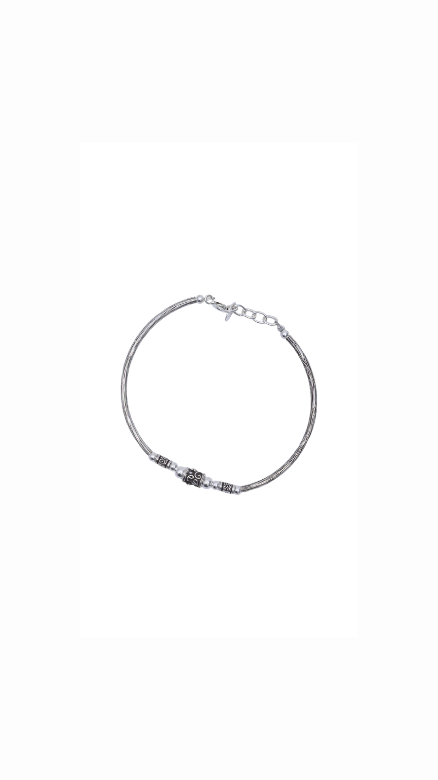 AJB Silver Arte: Tribal Oxidised Charm Bracelet