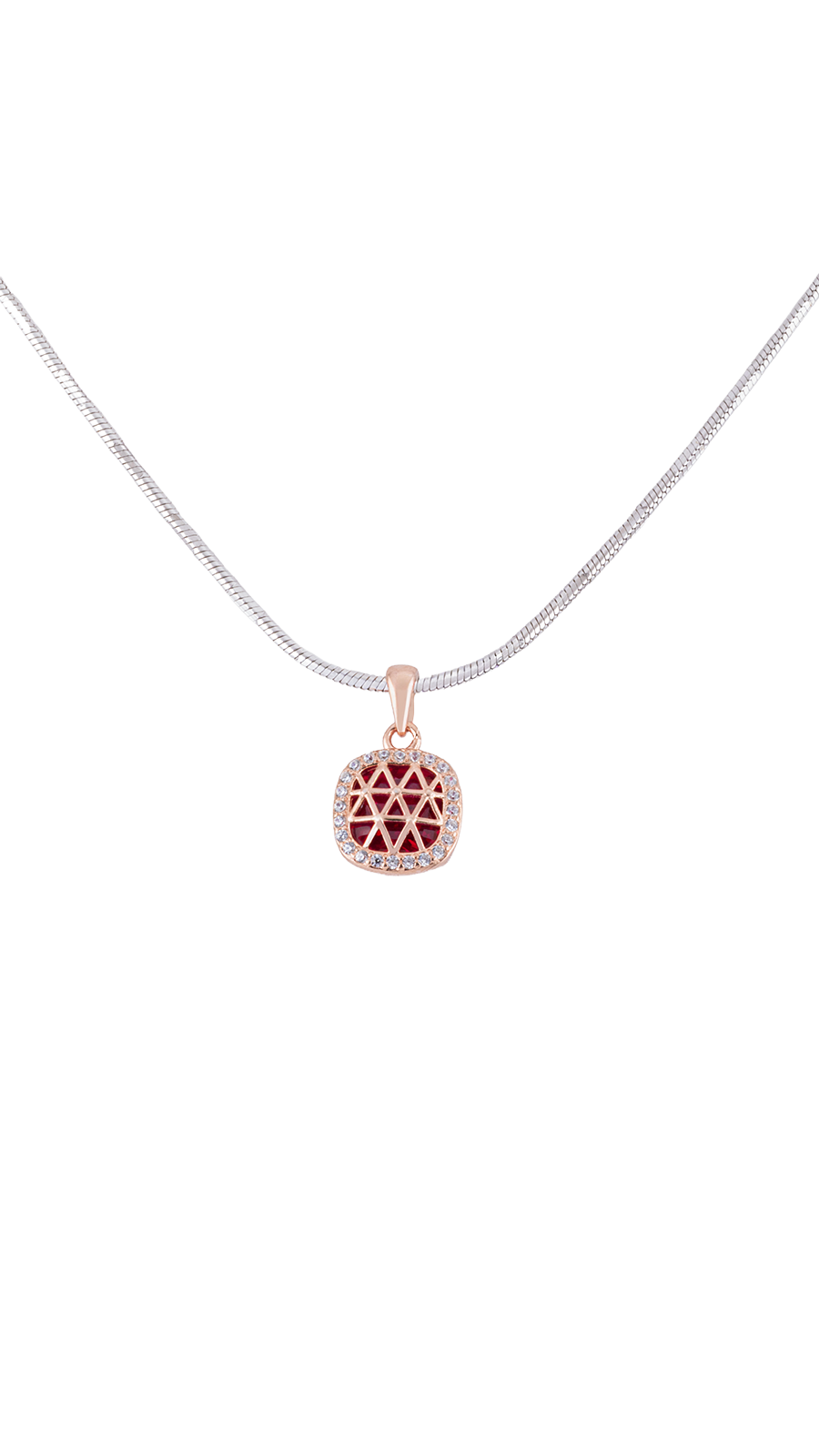 AJB Silver Arte - Royal Red  925 Silver Pendant