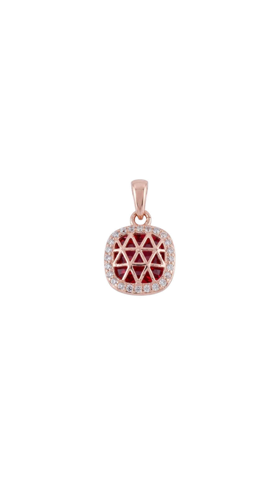 AJB Silver Arte - Royal Red  925 Silver Pendant