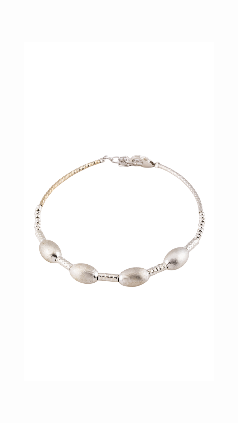 AJB Silver Arte Minimalist Bead Bracelet
