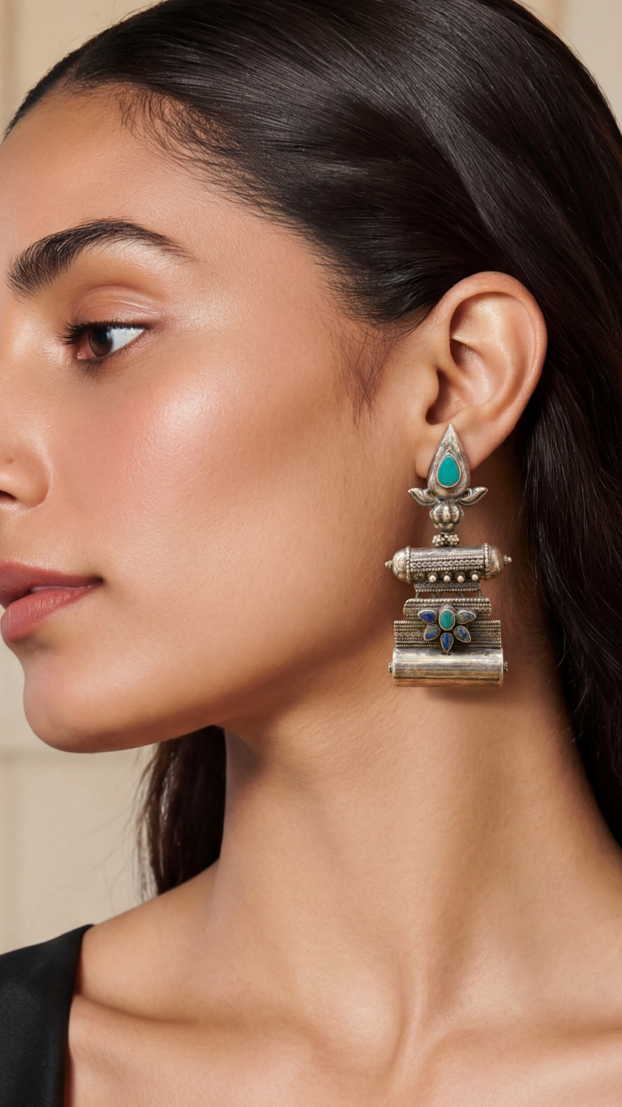 Turquoise Tribal Earrings
