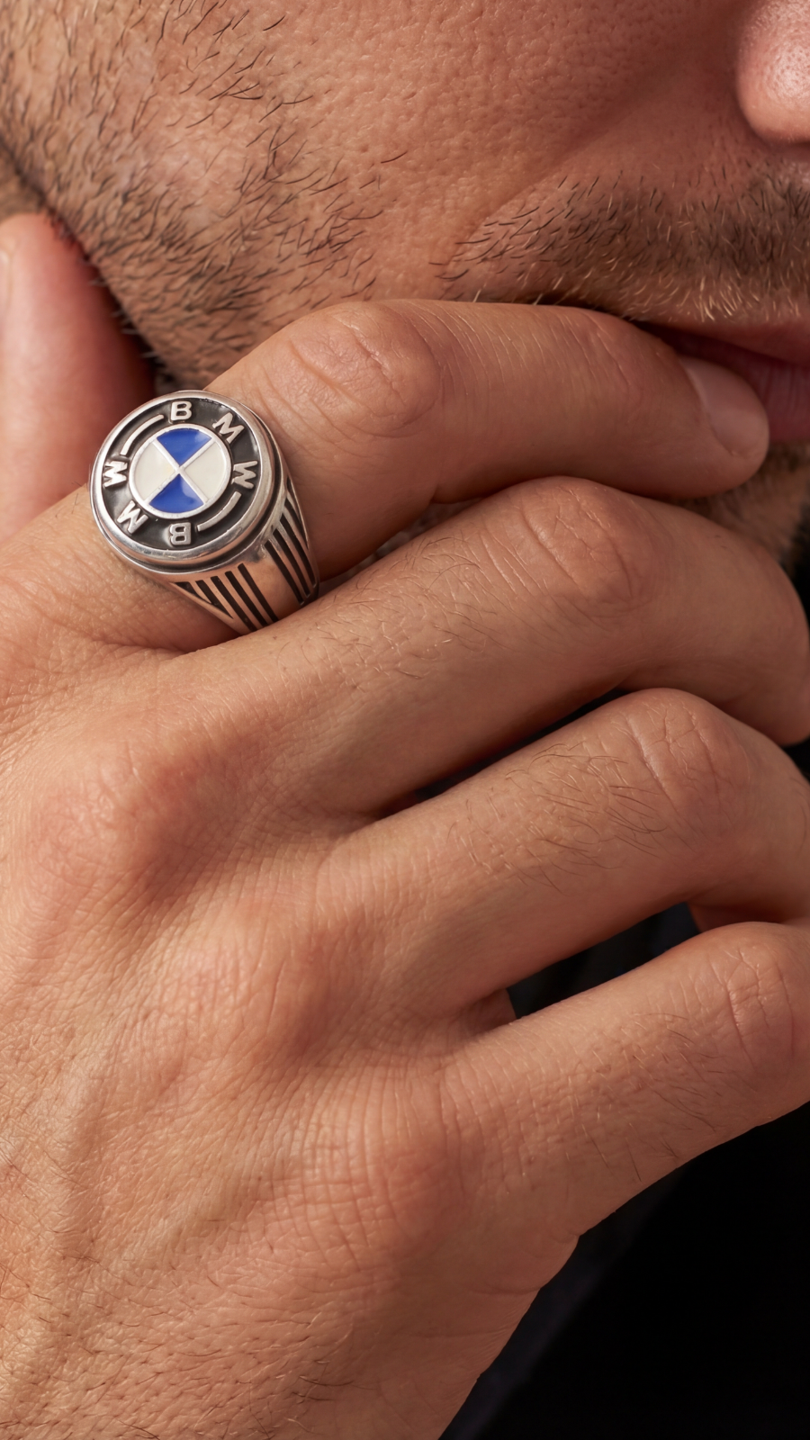 Logo Enamel 925 Ring