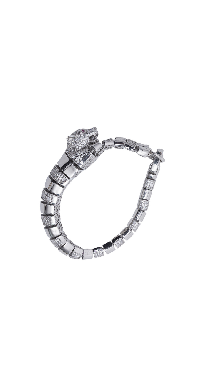 925 Silver Luxury Jaguar Bracelet