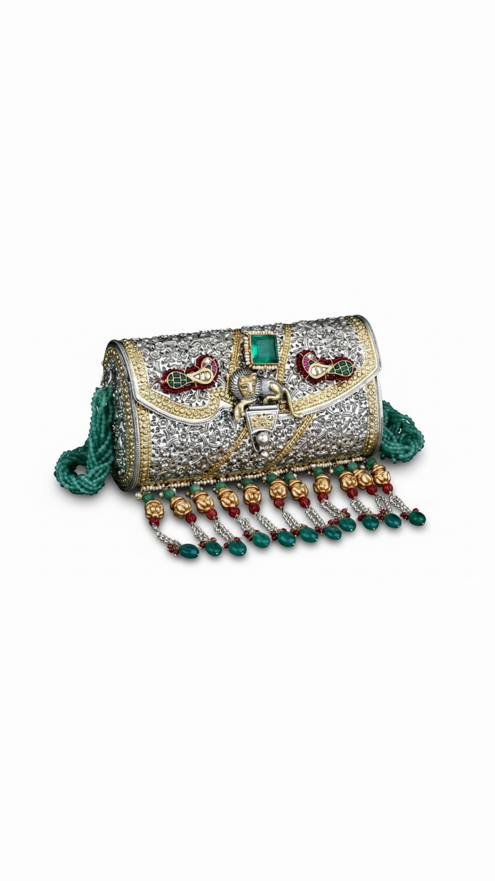 Emerald Bridal Clutch