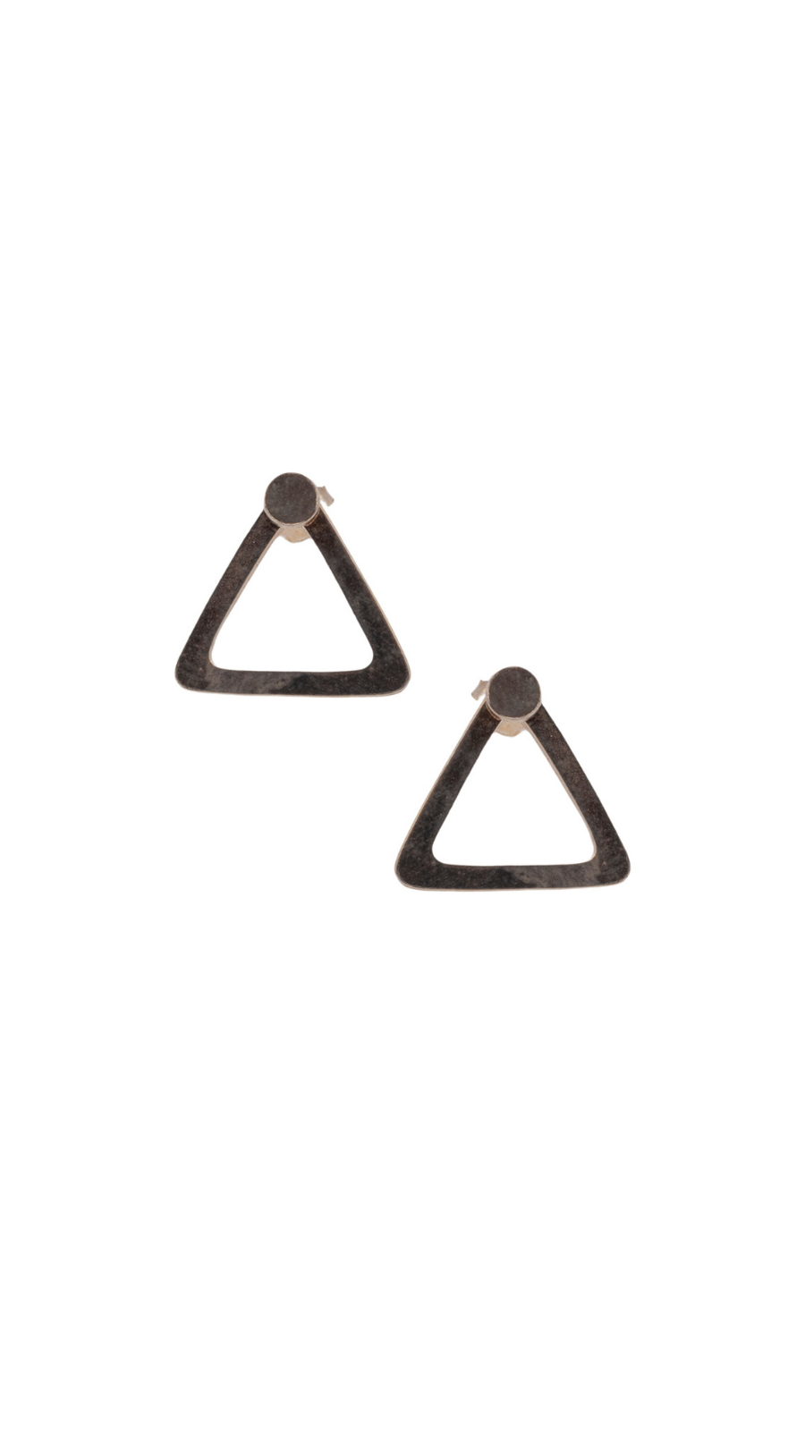 Triangle Silver Studs