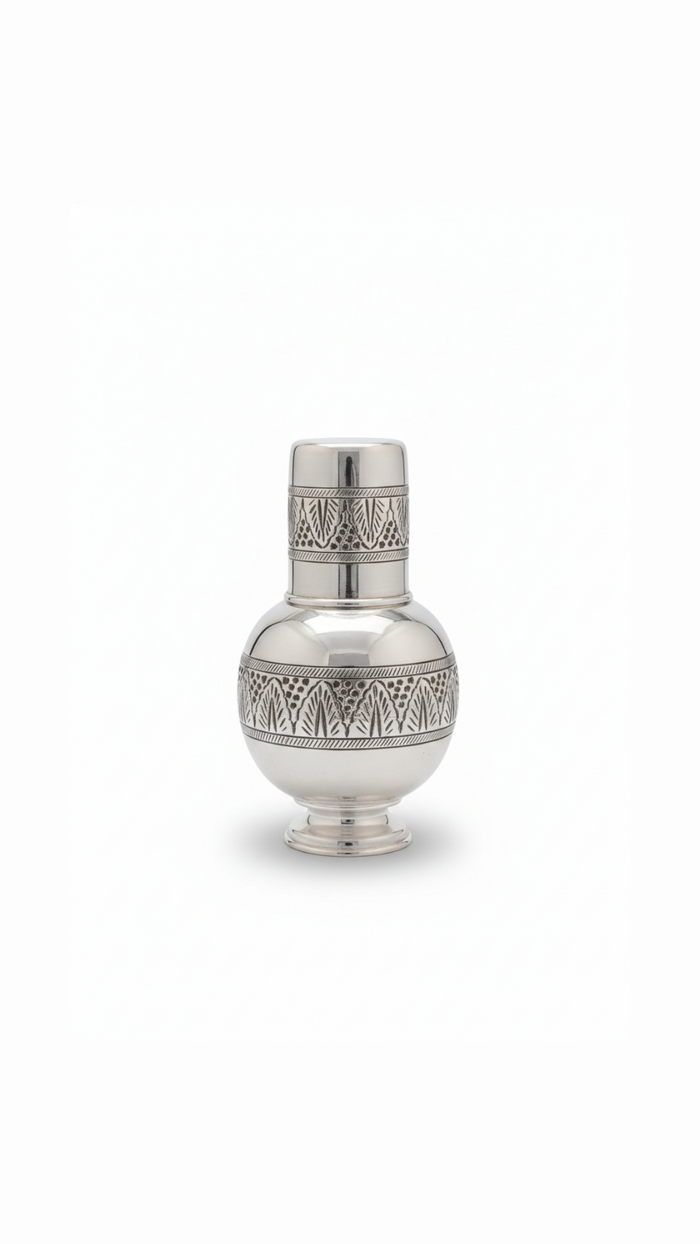 Minimalist Silver Jar