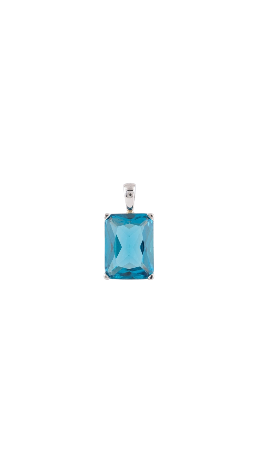 AJB Silver Arte Ocean Emerald 925 Silver Pendant