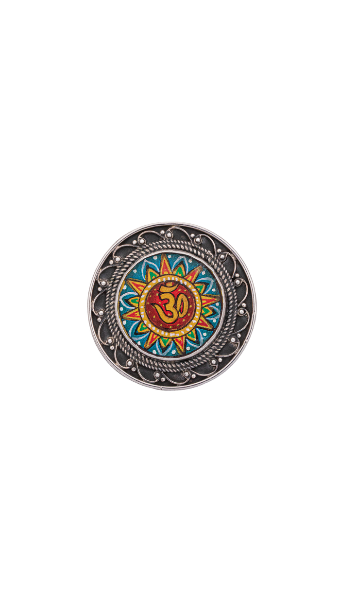 "Om" Spiritual SilverRing