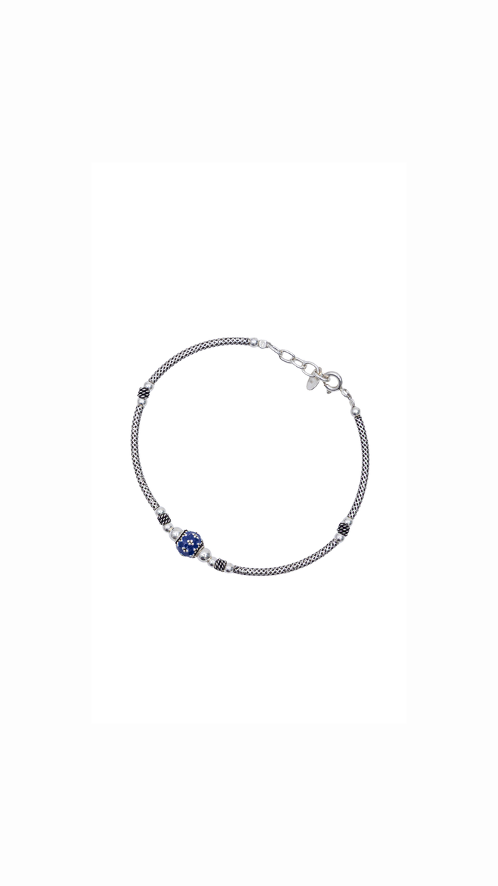 Tribal Oxidised Charm Bracelet