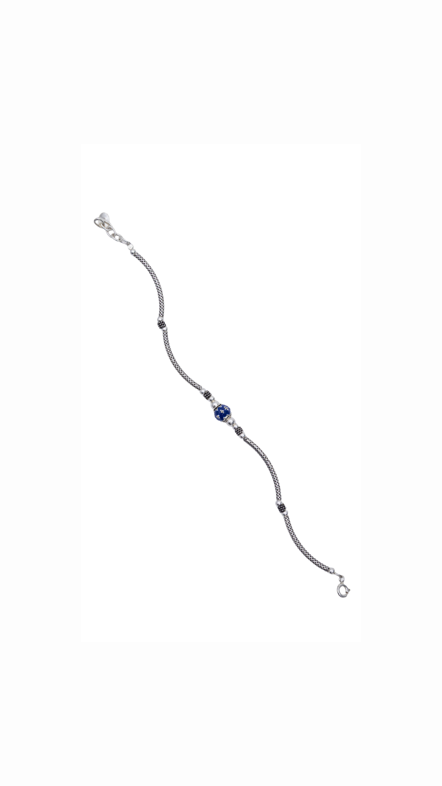 AJB Silver Arte: Tribal Oxidised Charm Bracelet