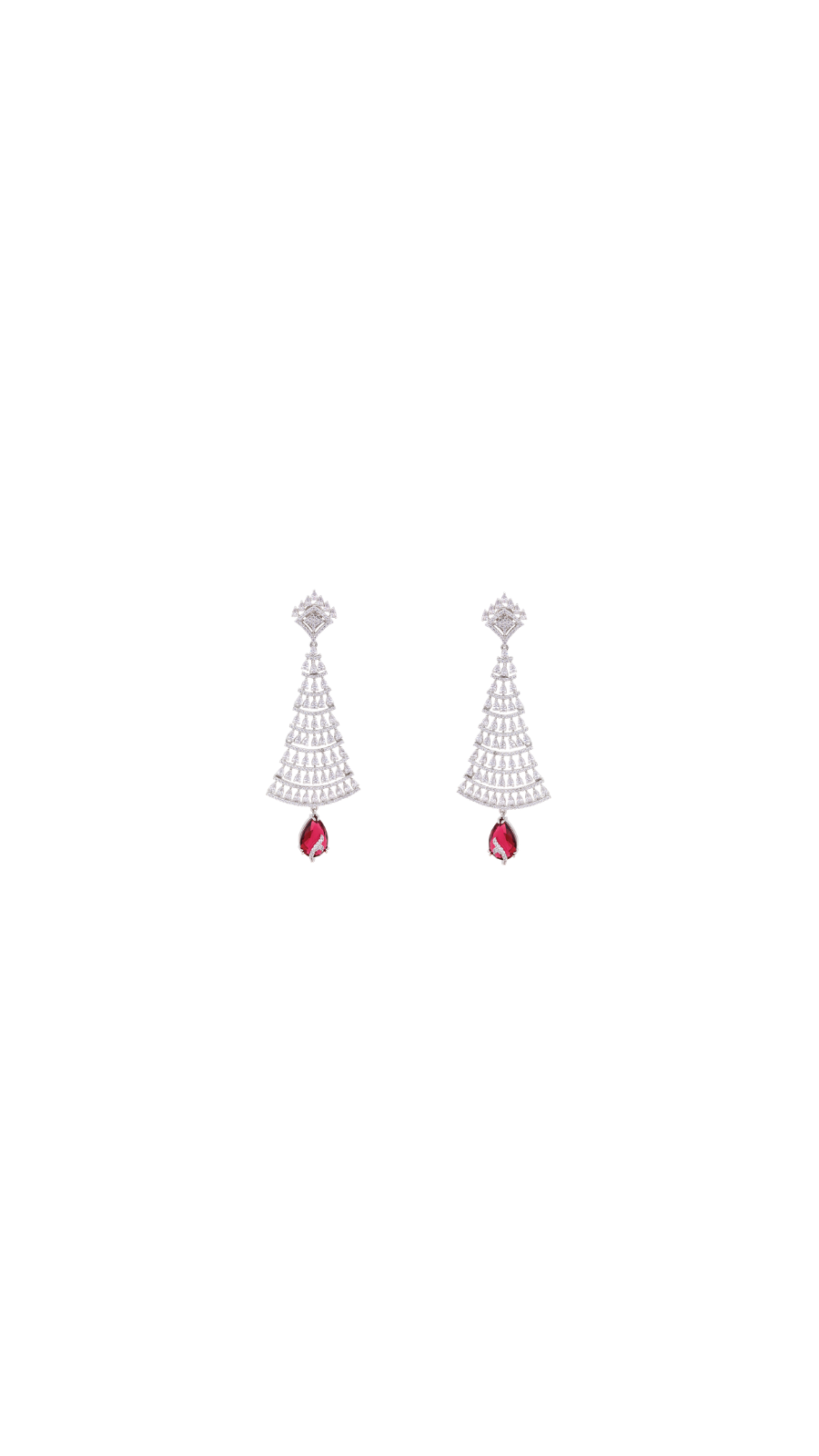 Red AD Statement Earrings