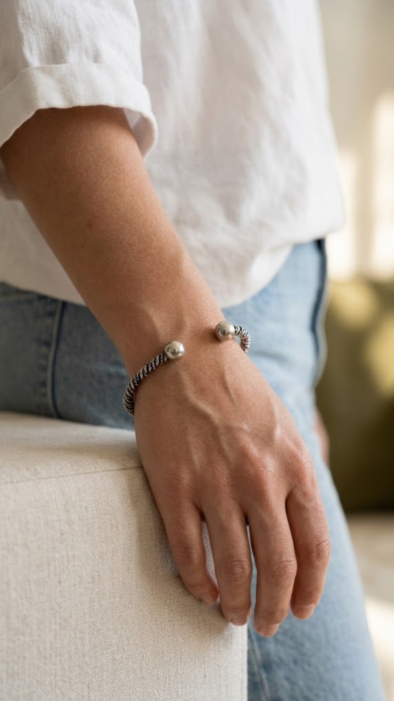 AJB Silver Arte: Twisted Rope Sterling Silver Bangles