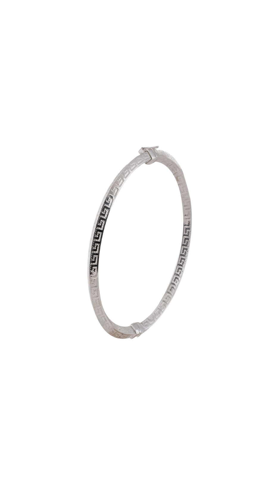 Geometric 925 Silver Kada