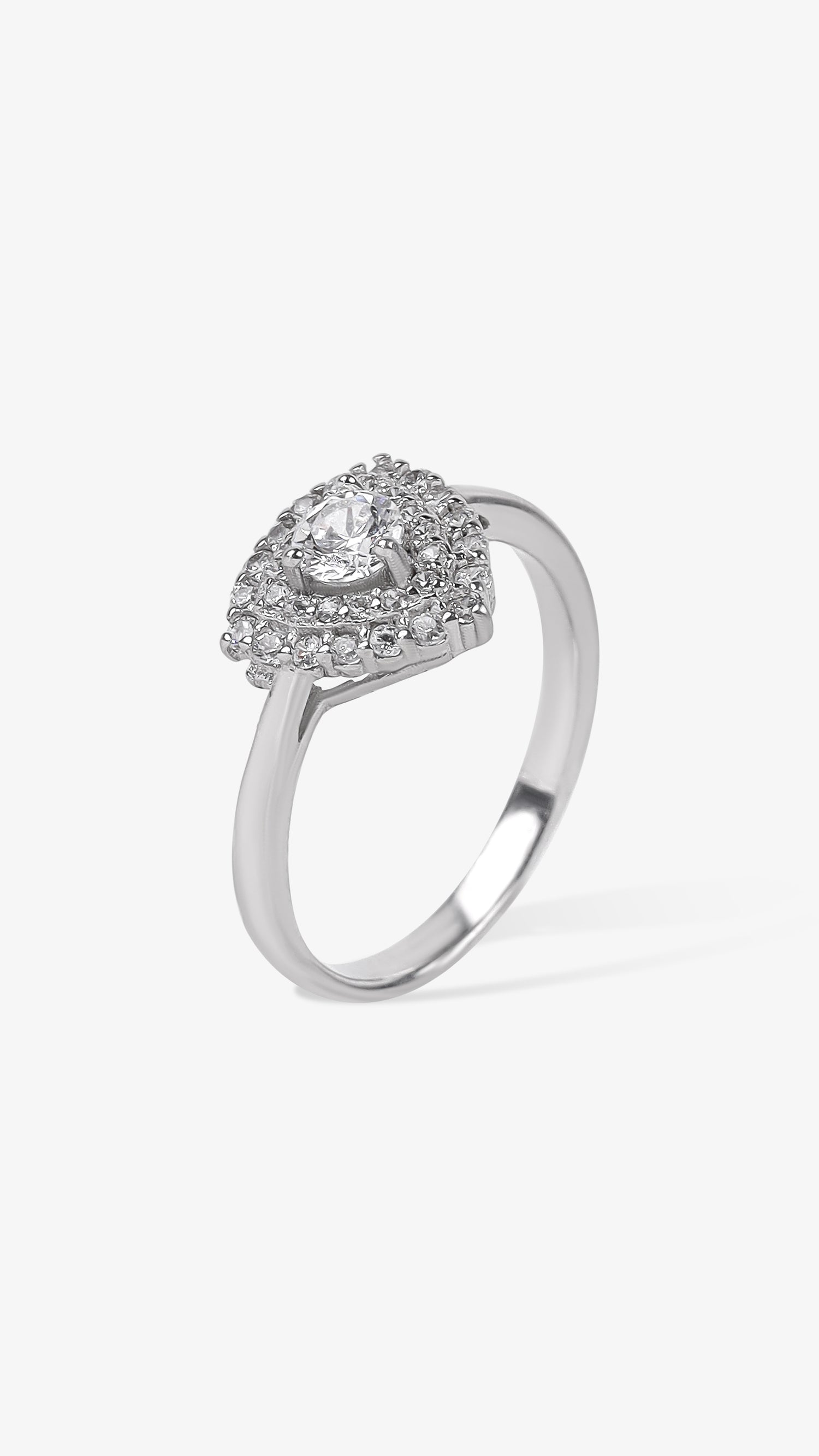 Timeless Halo 925 Silver Ring