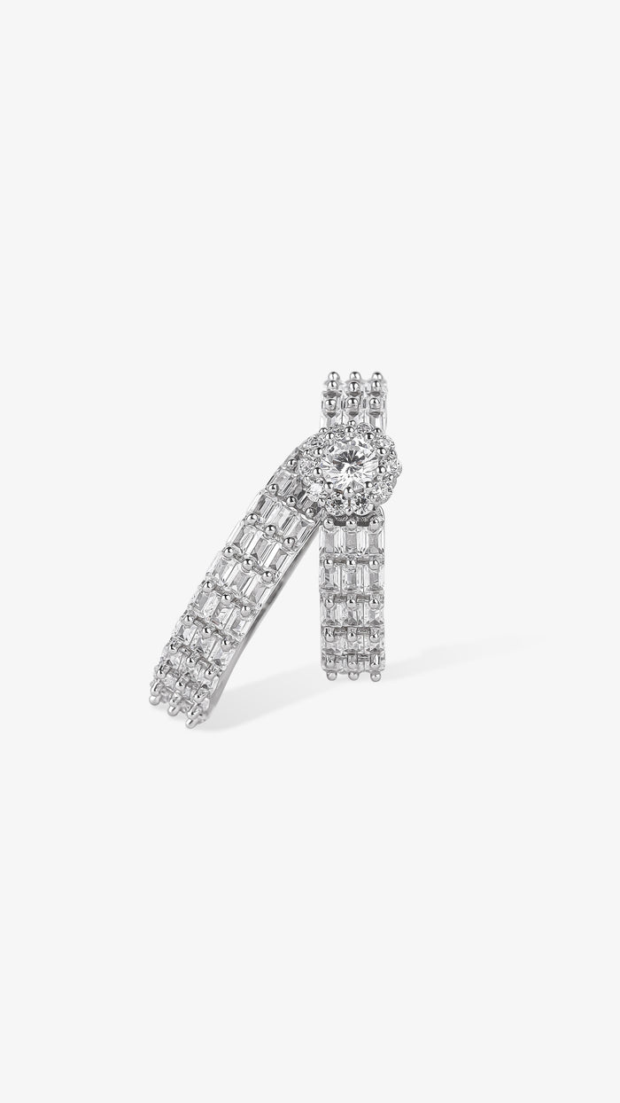 Ribbon Stack 925 Silver Ring