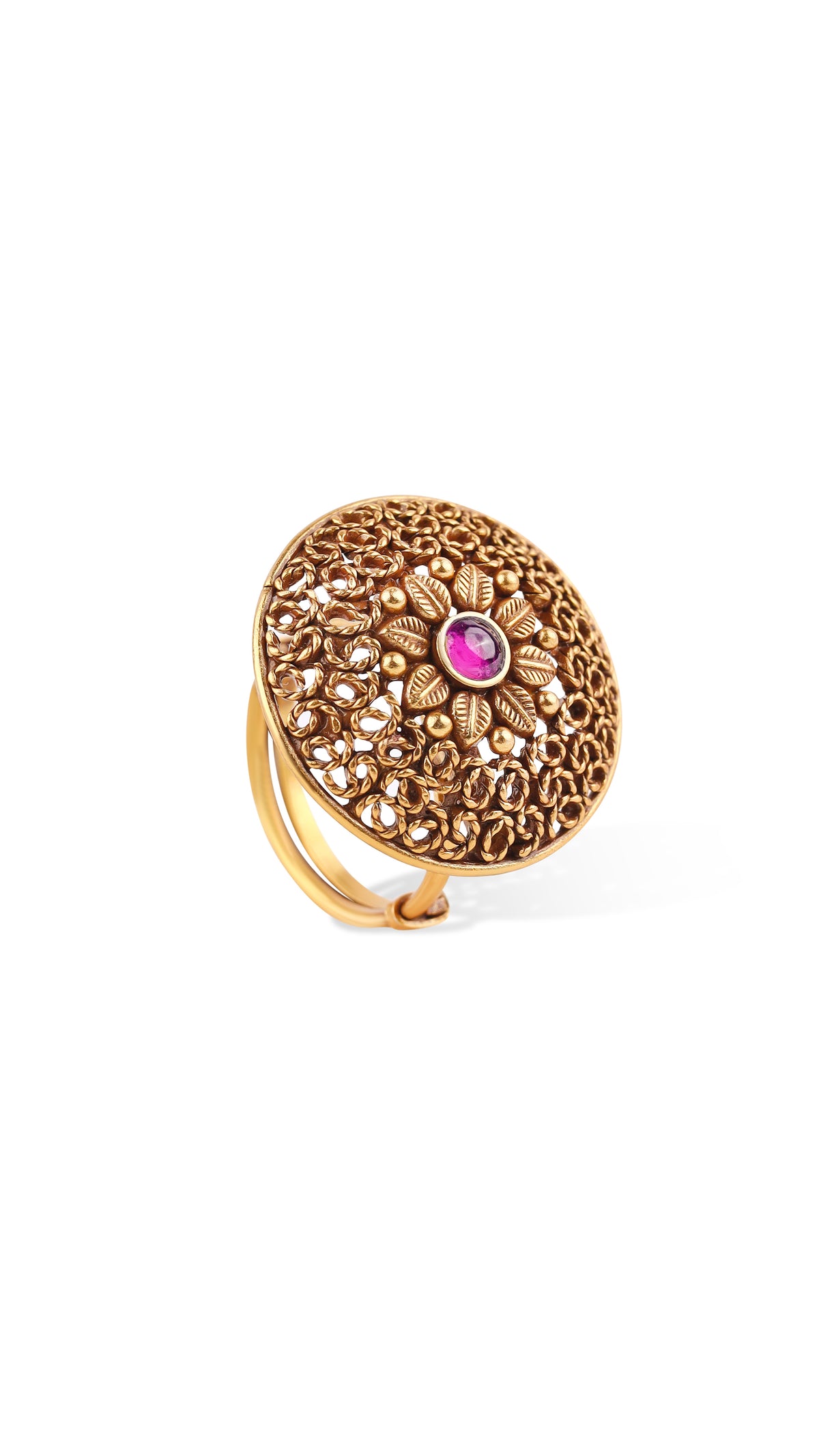 Ornate Filigree Silver Ring