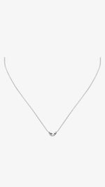 Lightweight silver pendant with chain crafted in 925 silver.