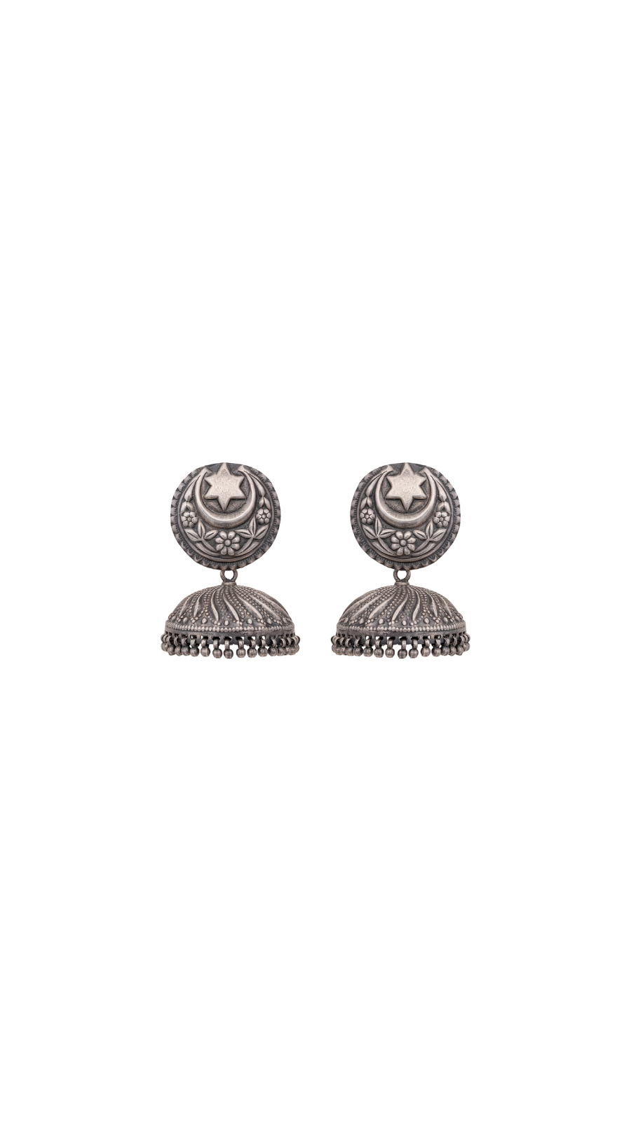 Oxidised Jhumka Earrings