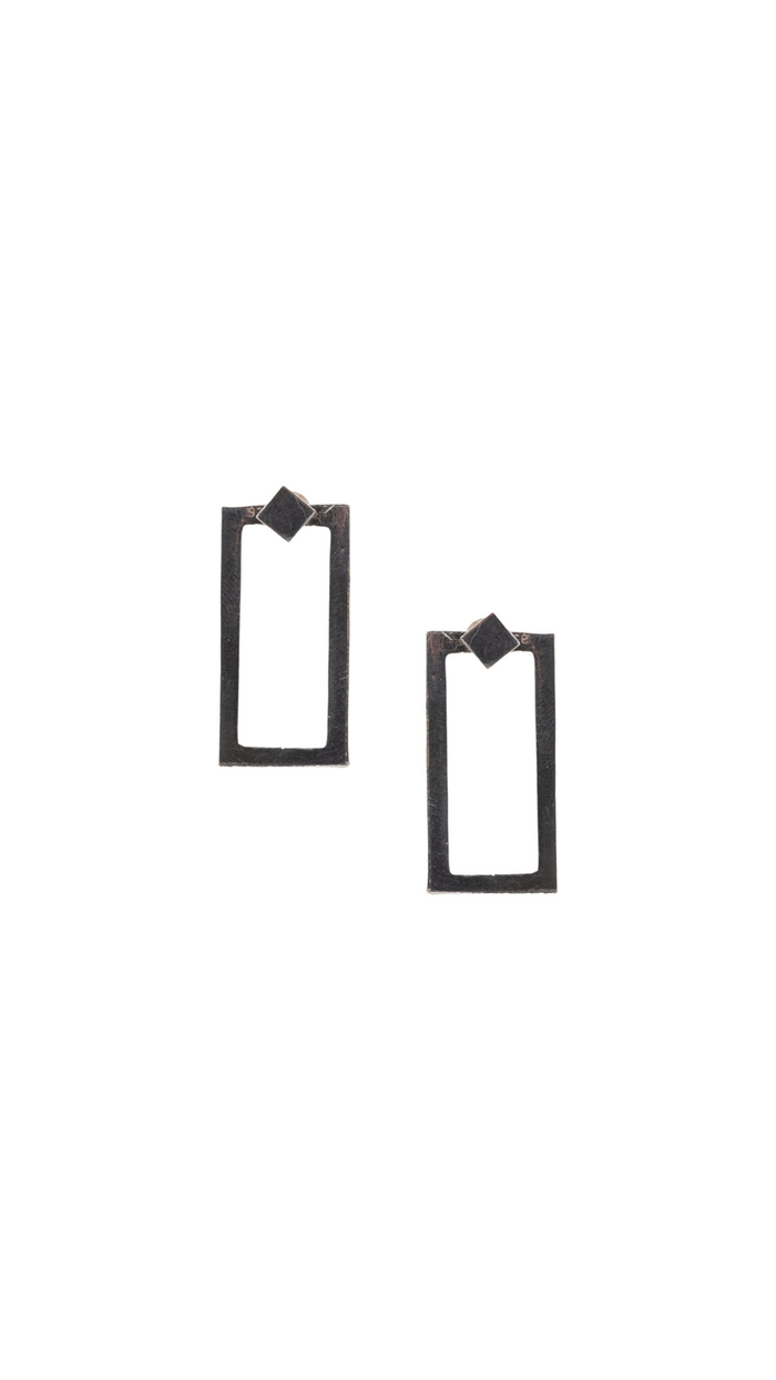 Geometric Rectangle Earrings
